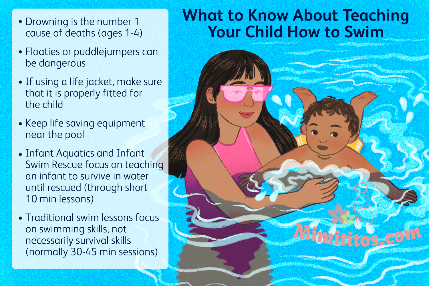 Cómo enseñar a un bebé a nadar